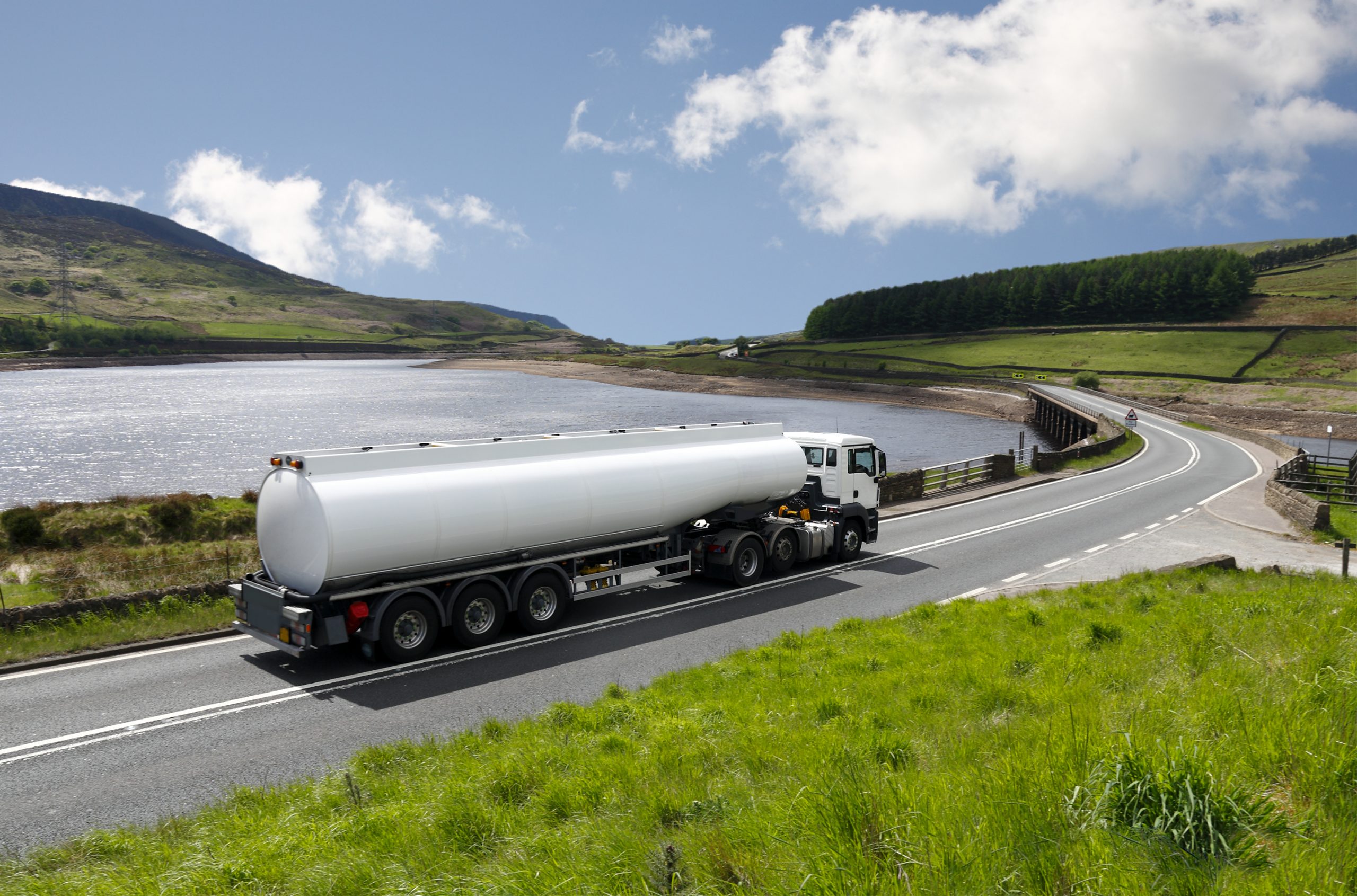 Tanker on UK road