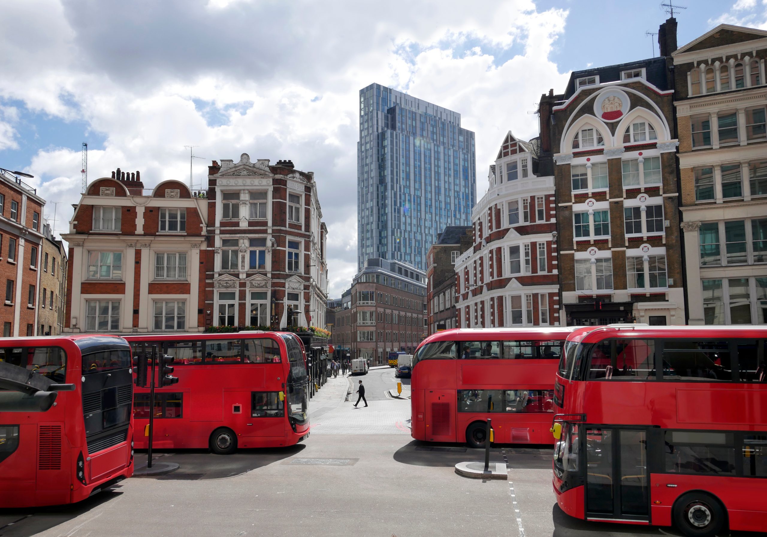 Red buses london   commercial property