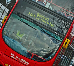 Not in service full bus angle