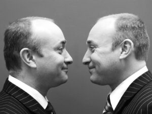 Twins black and white