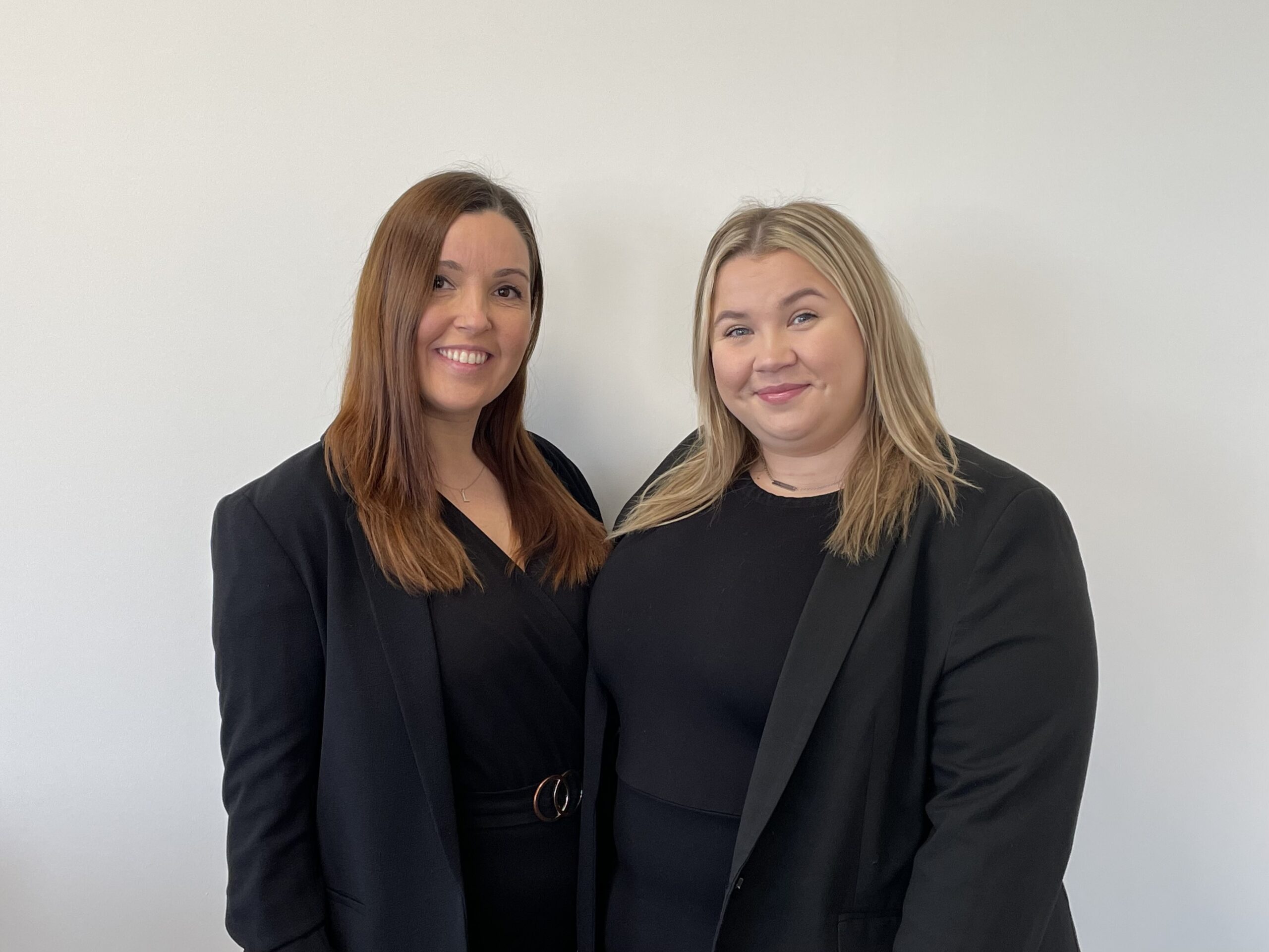 Backhouse Jones newly qualified solicitors Laura Campbell and Joanna Falk