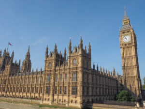 The Houses of Parliament in London, where UK employment legislation is passed.