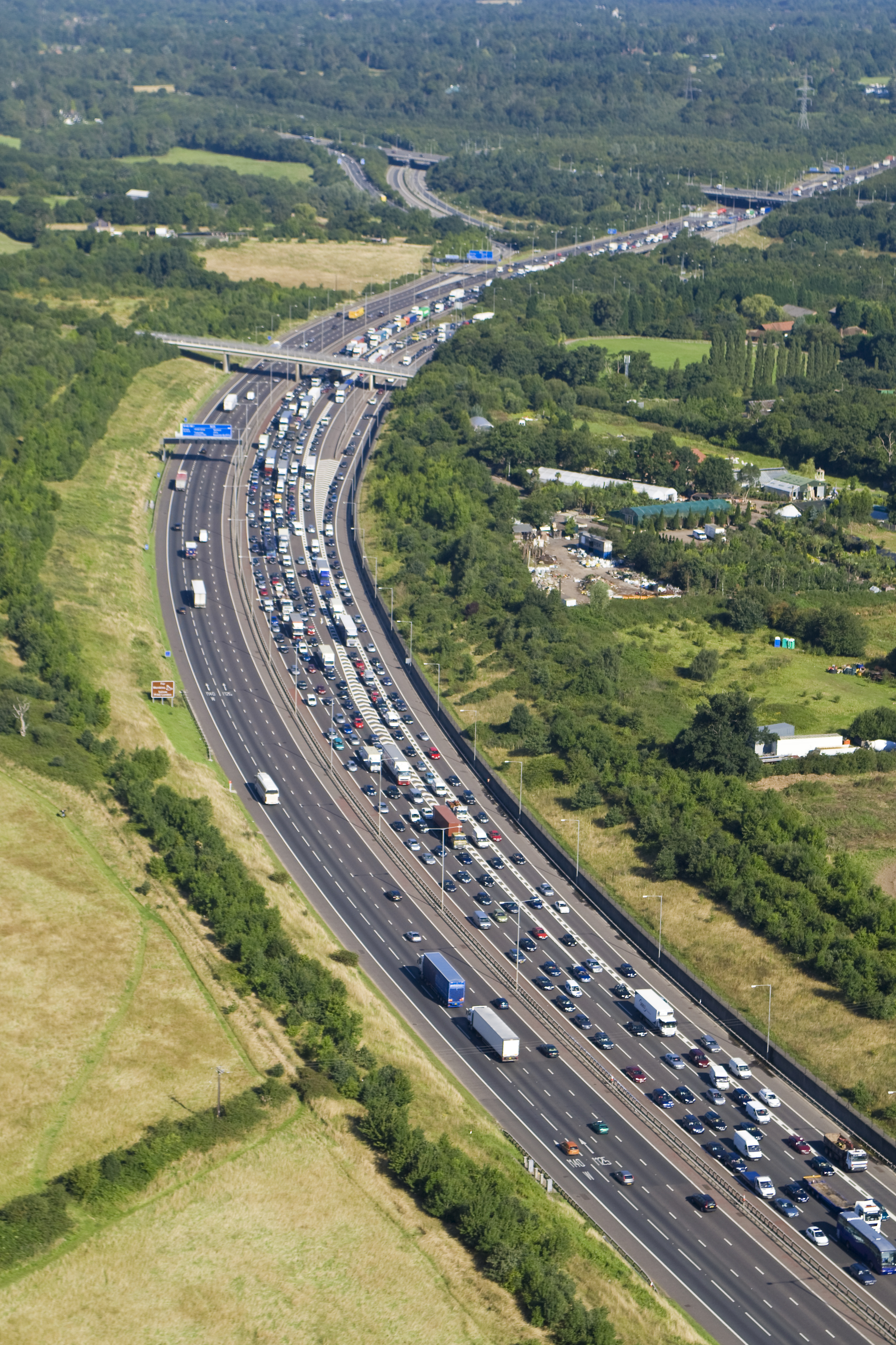 UK motorway representing commercial vehicle enforcement and transport compliance
