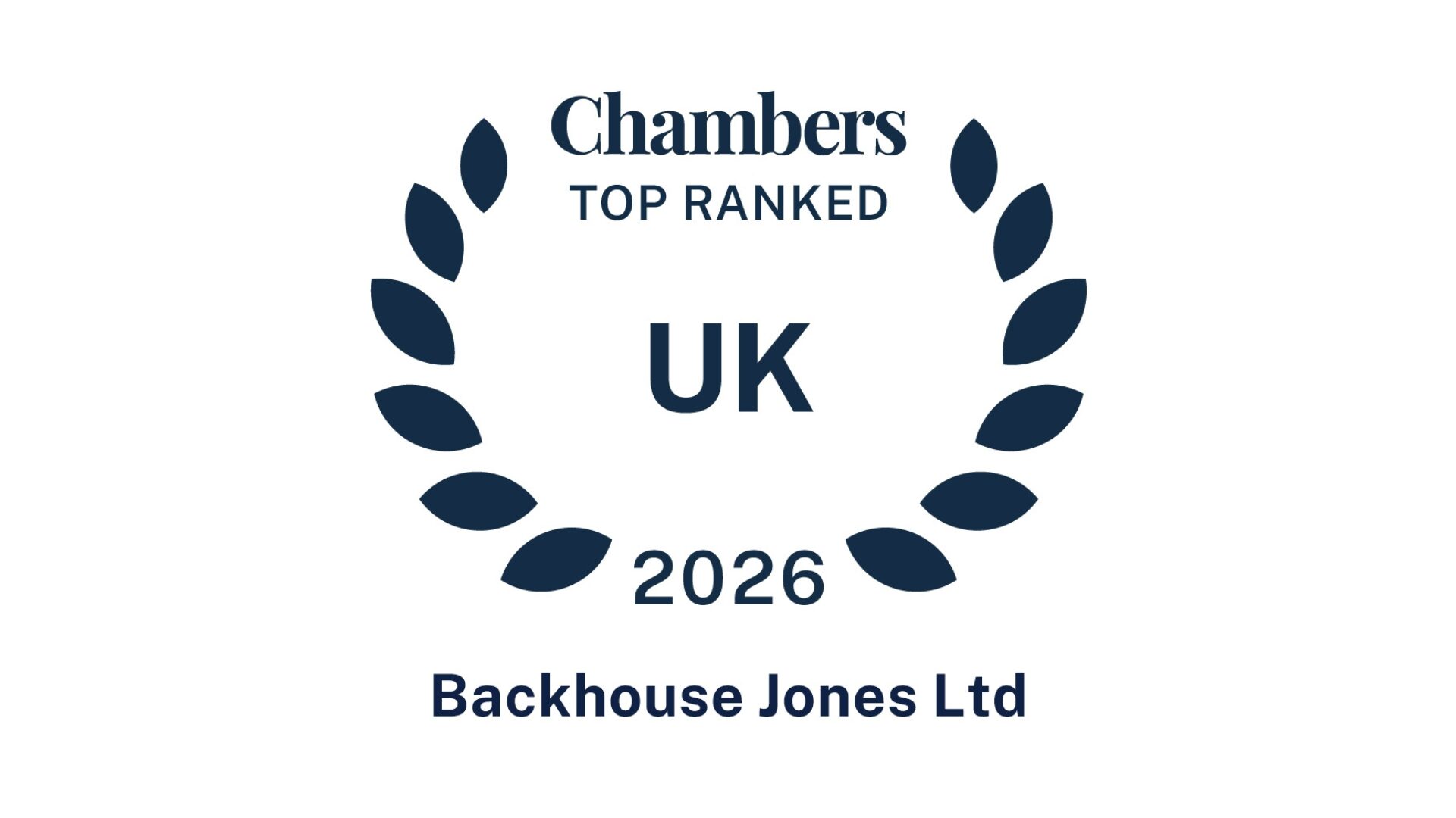 Backhouse Jones recognised in the Chambers Guide 2026