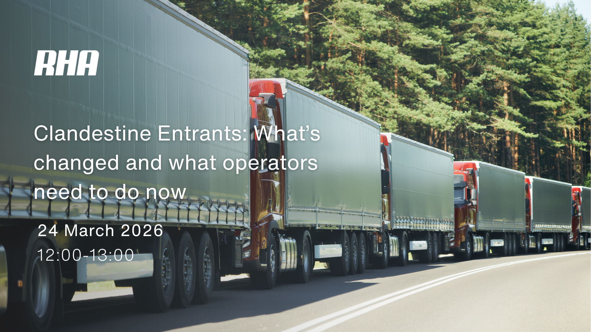 Upcoming RHA webinar on clandestine entrants.